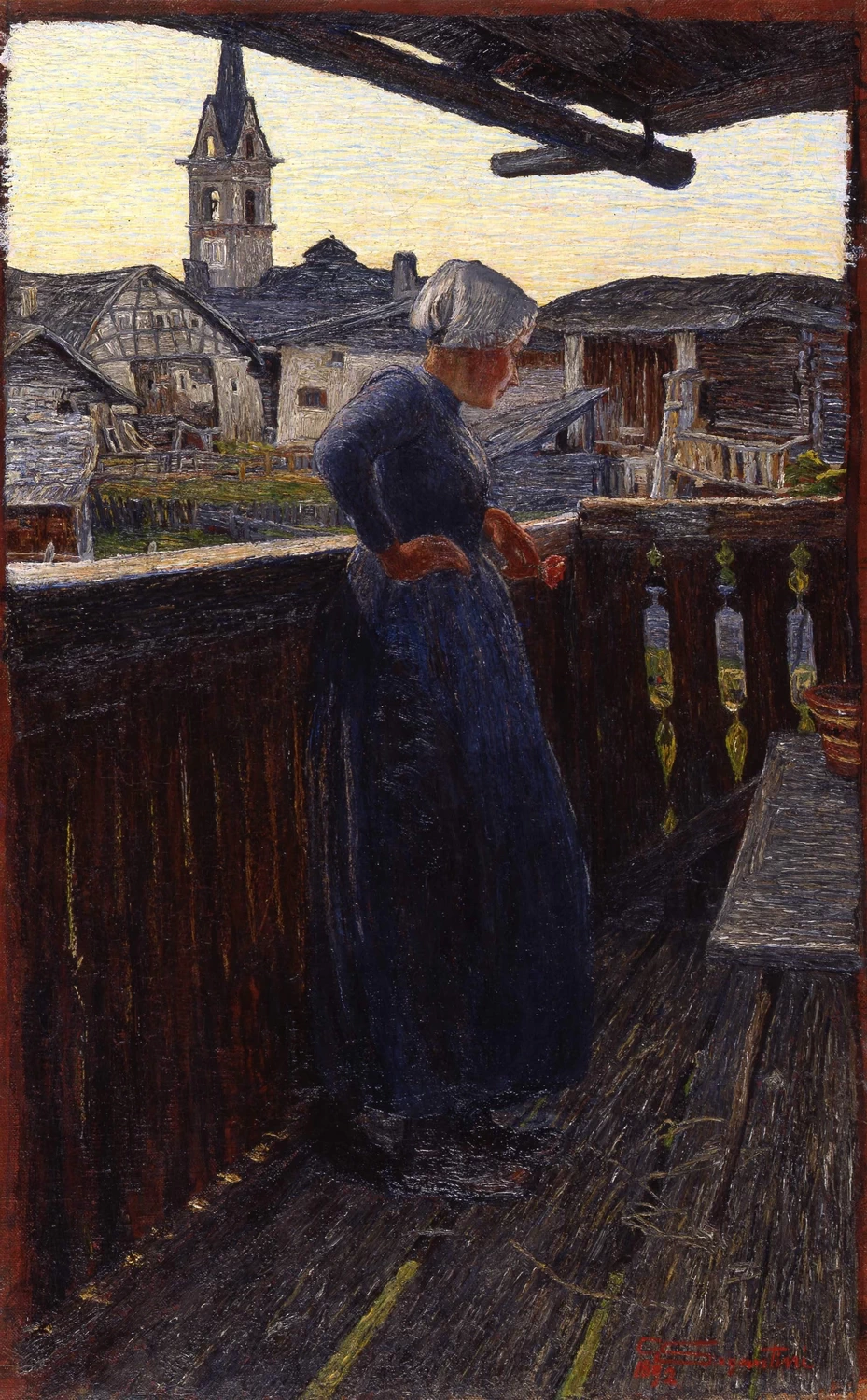 Sul balcone, 1892 - Museo d’Arte dei Grigioni, Chur